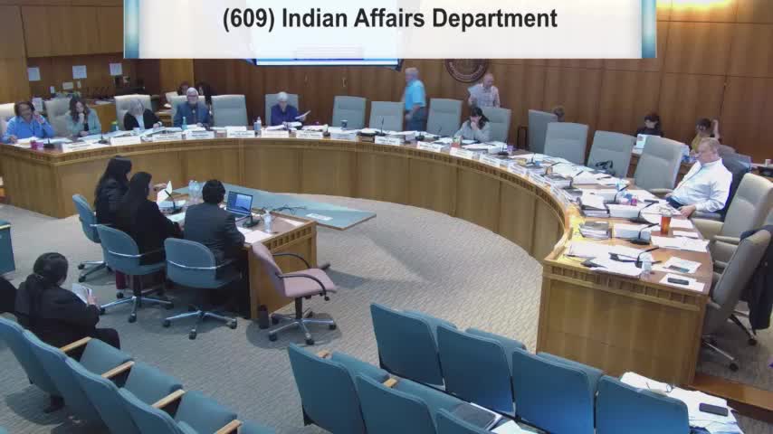 Indian Affairs Department proposes new positions and budget increase for fiscal year 2025