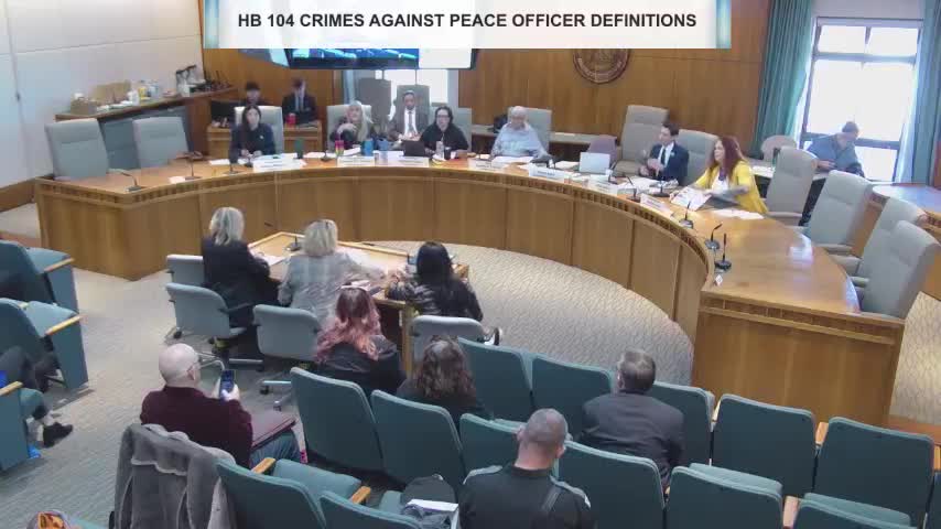 Committee advances bill to give peace officers the same victims�rights as other crime victims