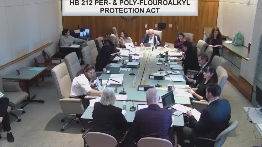 Committee advances PFAS product ban bill with phased exclusions, deadlines and EIB rulemaking