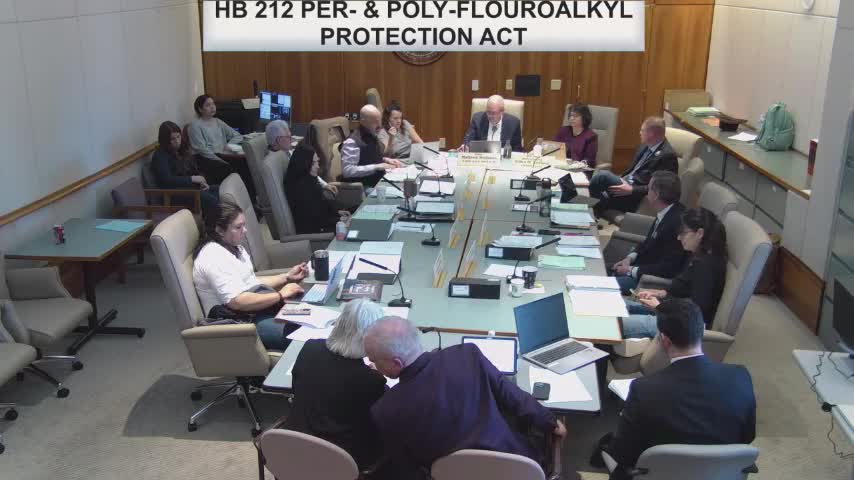 Committee Advances House Bill 212 Addressing PFAS Hazards and Reformulation Pressure