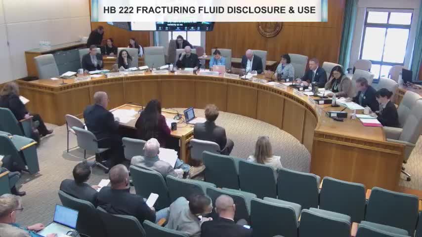 Lawmakers hear bill to ban PFAS in fracking and require pre‑permit chemical disclosure
