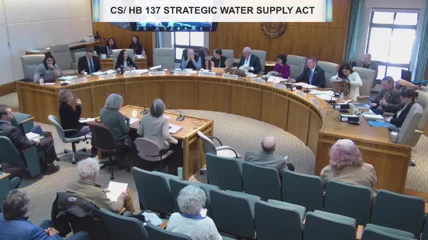 Committee advances strategic water supply bill, removes produced-water provisions; debate centers on brackish desalination and aquifer mapping