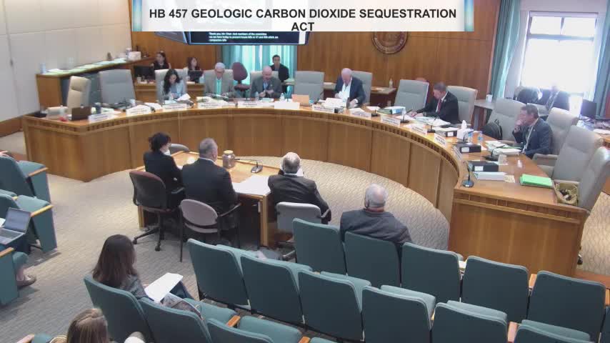 Committee advances companion carbon‑sequestration bills; one gets do‑pass, stewardship fund moves forward