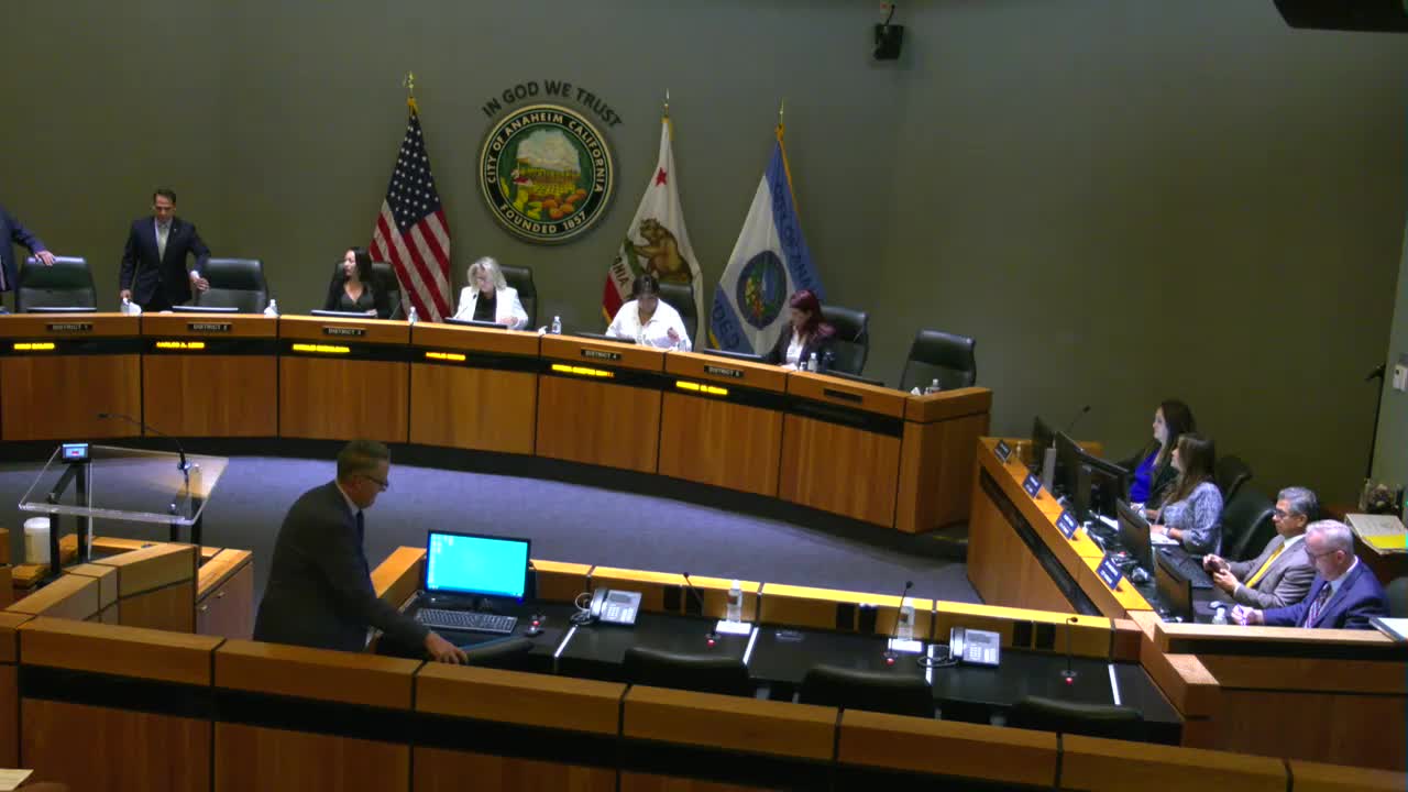 Anaheim City Council Recognizes September as Preparedness and Awareness Month