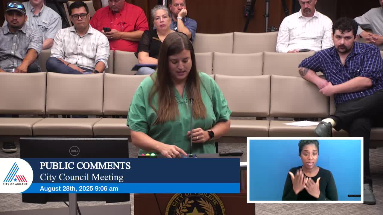 Abilene City Council Addresses Community Concerns Over Police Transparency