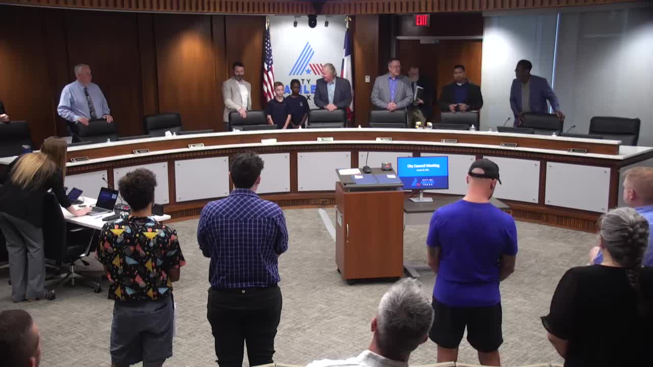 Abilene City Council Recognizes Airmen from Dyess Air Force Base for Exceptional Service