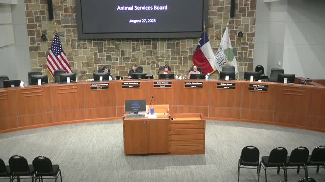 Lori presents on future service dogs and community engagement at Flower Mound Town Hall