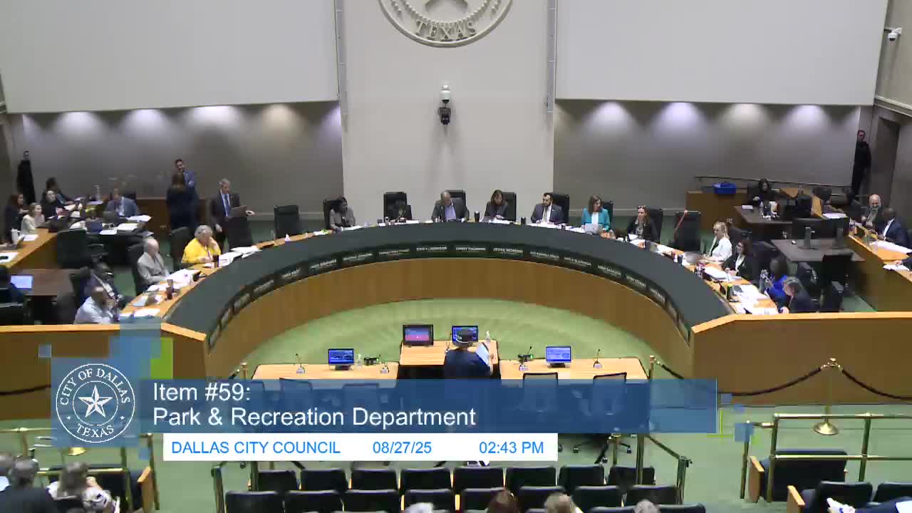 Dallas City Council Defers Beverage Sponsorship Decision for Parks and Recreation