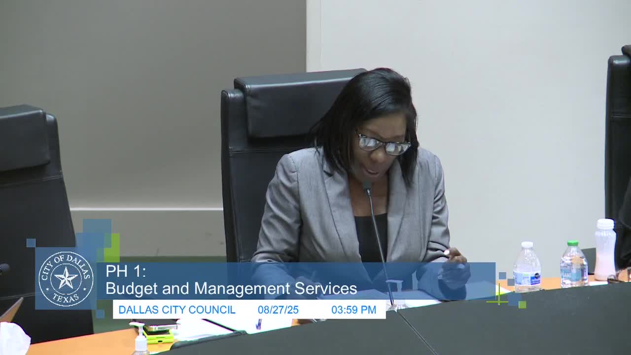 Dallas City Council Reviews Public Improvement Districts for 2026 Service Plans