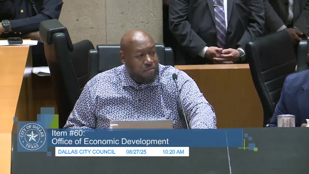 Dallas City Council Approves Economic Development Initiatives Led By Mayor Johnson
