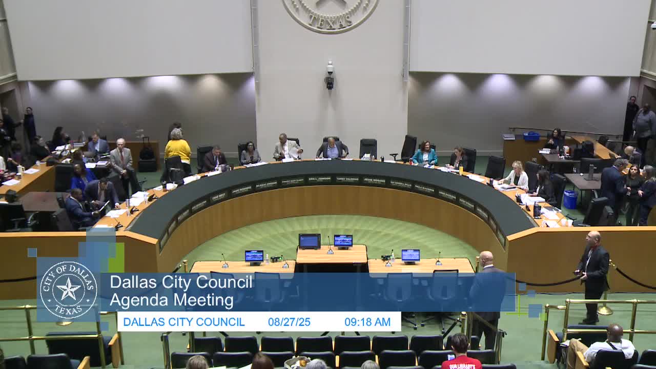 Dallas City Council Meeting Begins with Invocation by Pastor Rayford Butler