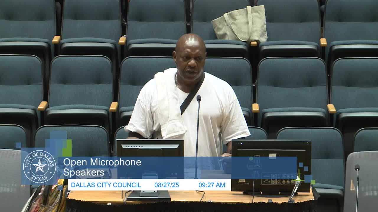 Developer Assani Burton advocates for Dallas police funding and emergency management reforms