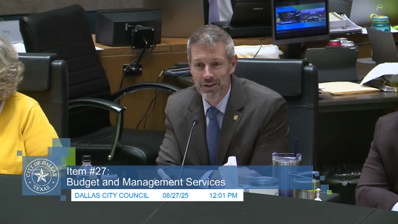 Dallas City Council Debates Budget Flexibility and Tax Rate Adjustments