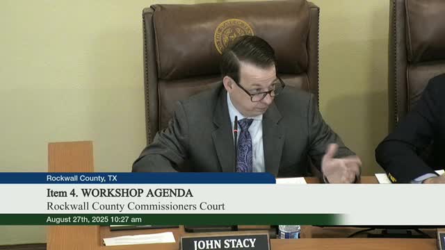 Rockwall County Officials Discuss Funding for Multiple Road Improvement Projects