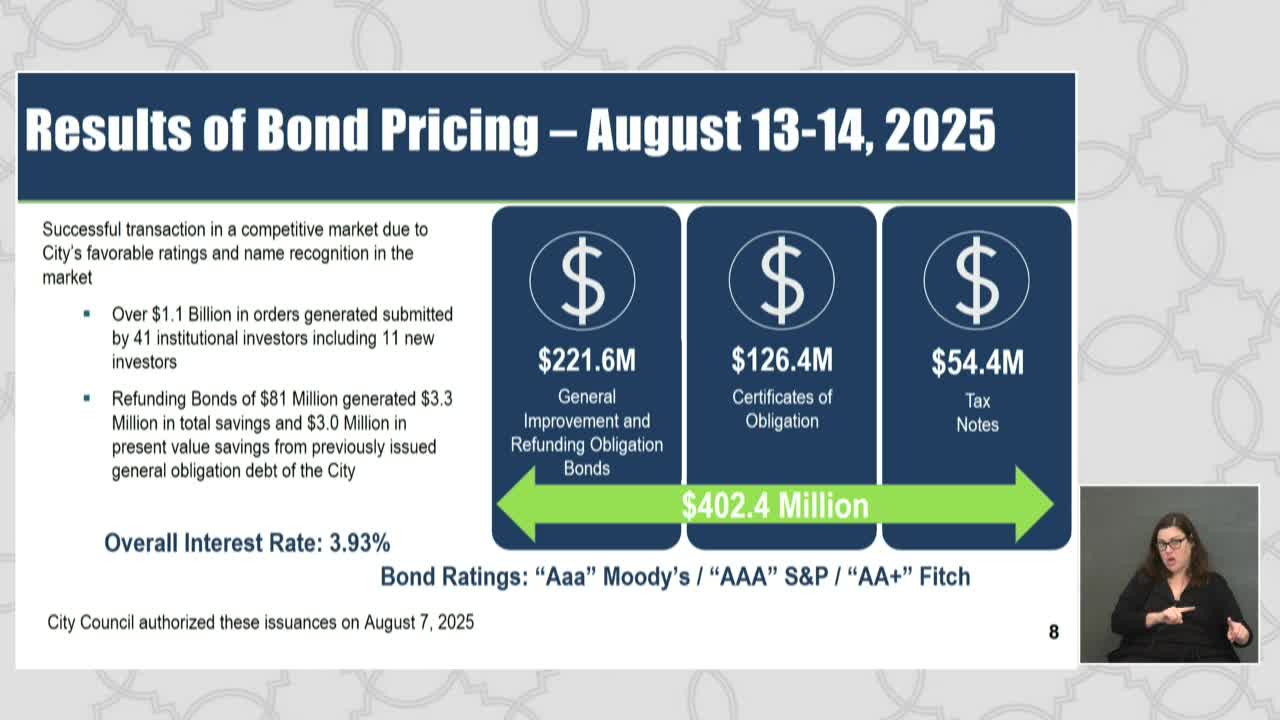 San Antonio City Council Evaluates $500M Bond Program Amid Property Value Declines