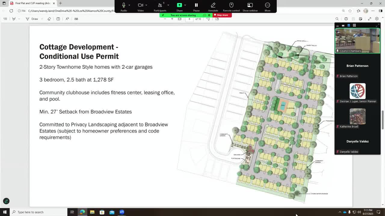 Commission Discusses Drainage Solutions for Los Alamos Housing Development