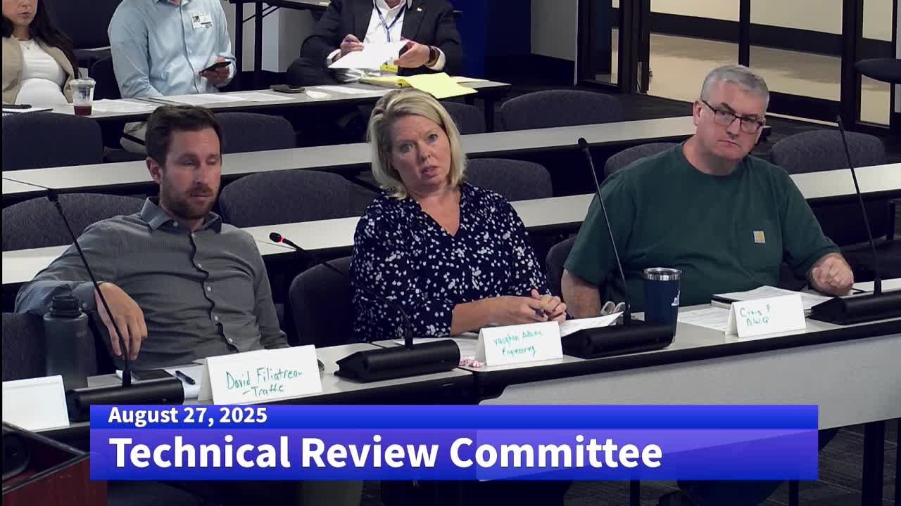 Zoning Committee reviews stormwater management and utility plans for new building project