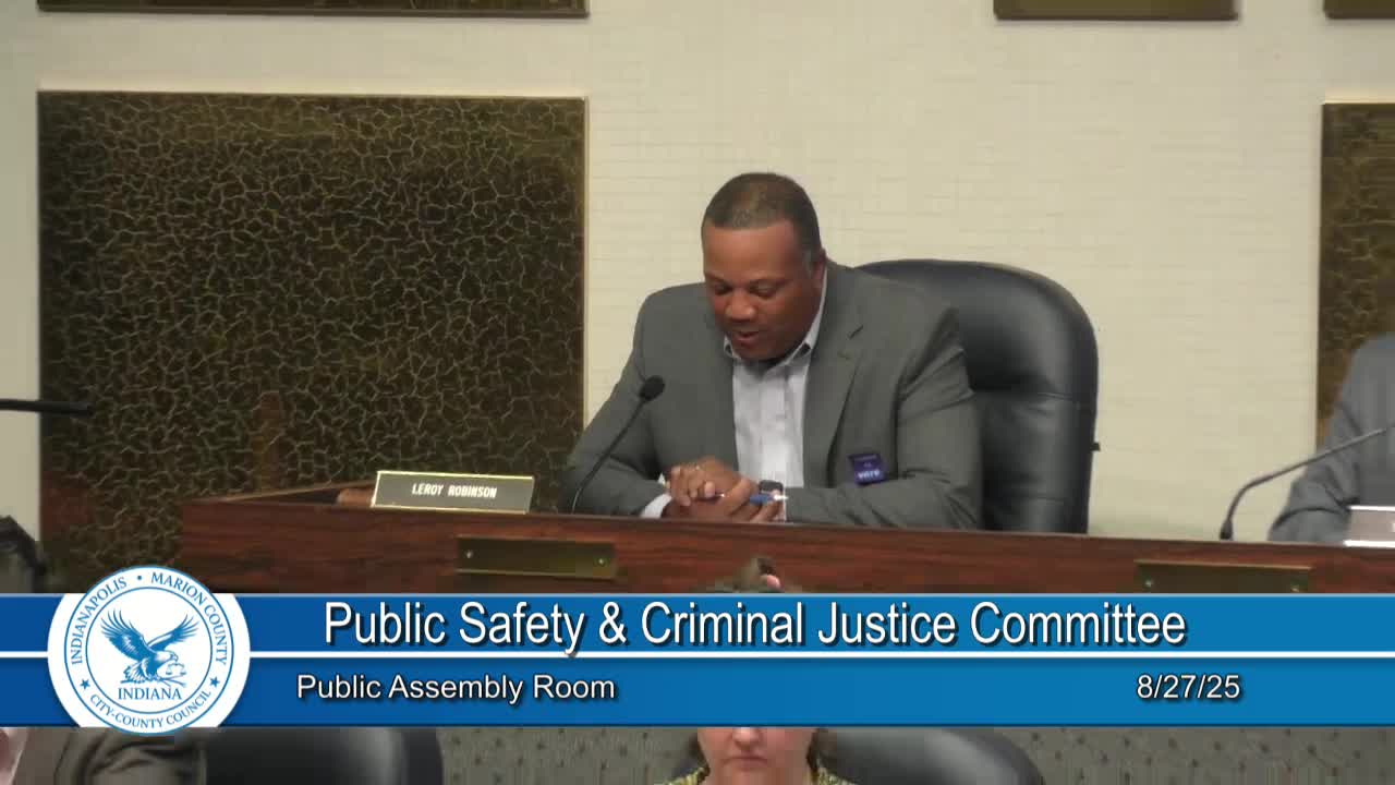 Indianapolis Council Proposes Advisory Board for General Orders