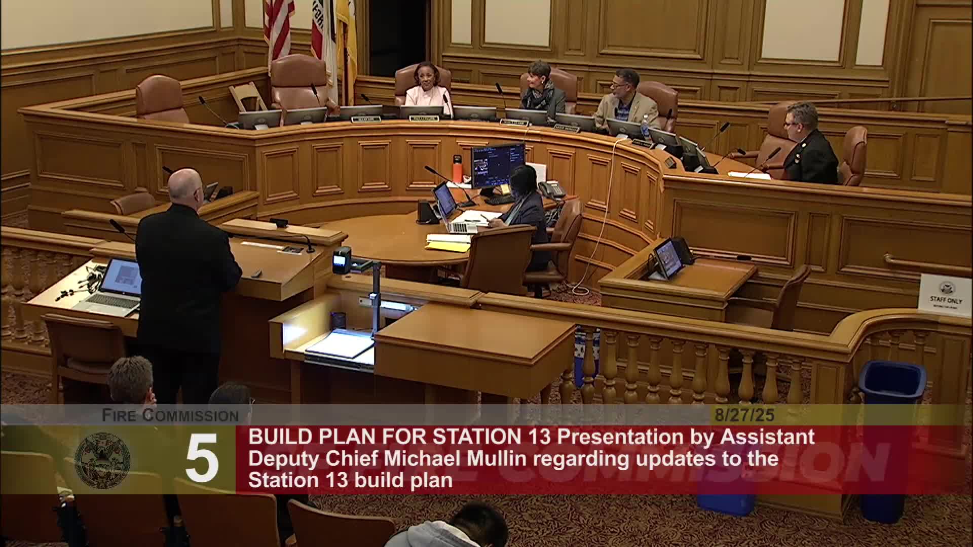 San Francisco Fire Commission Supports Station 13 Build Plan with Letter of Approval
