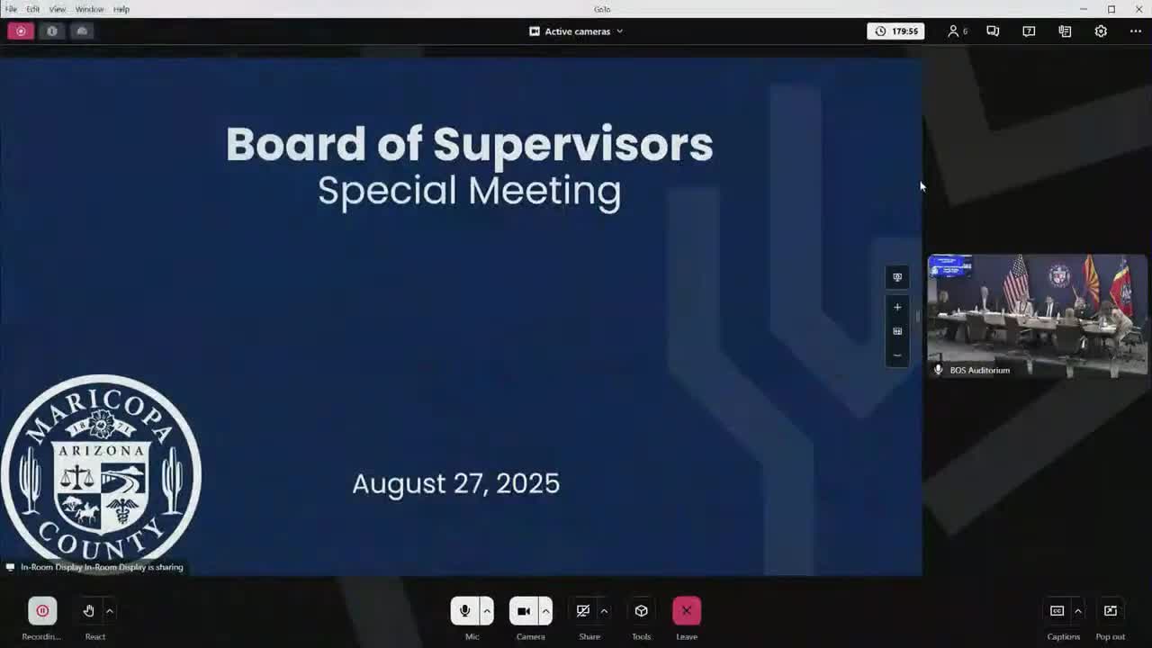 Supervisors Discuss Fiscal Year Tax Levy Amendments in Special Meeting