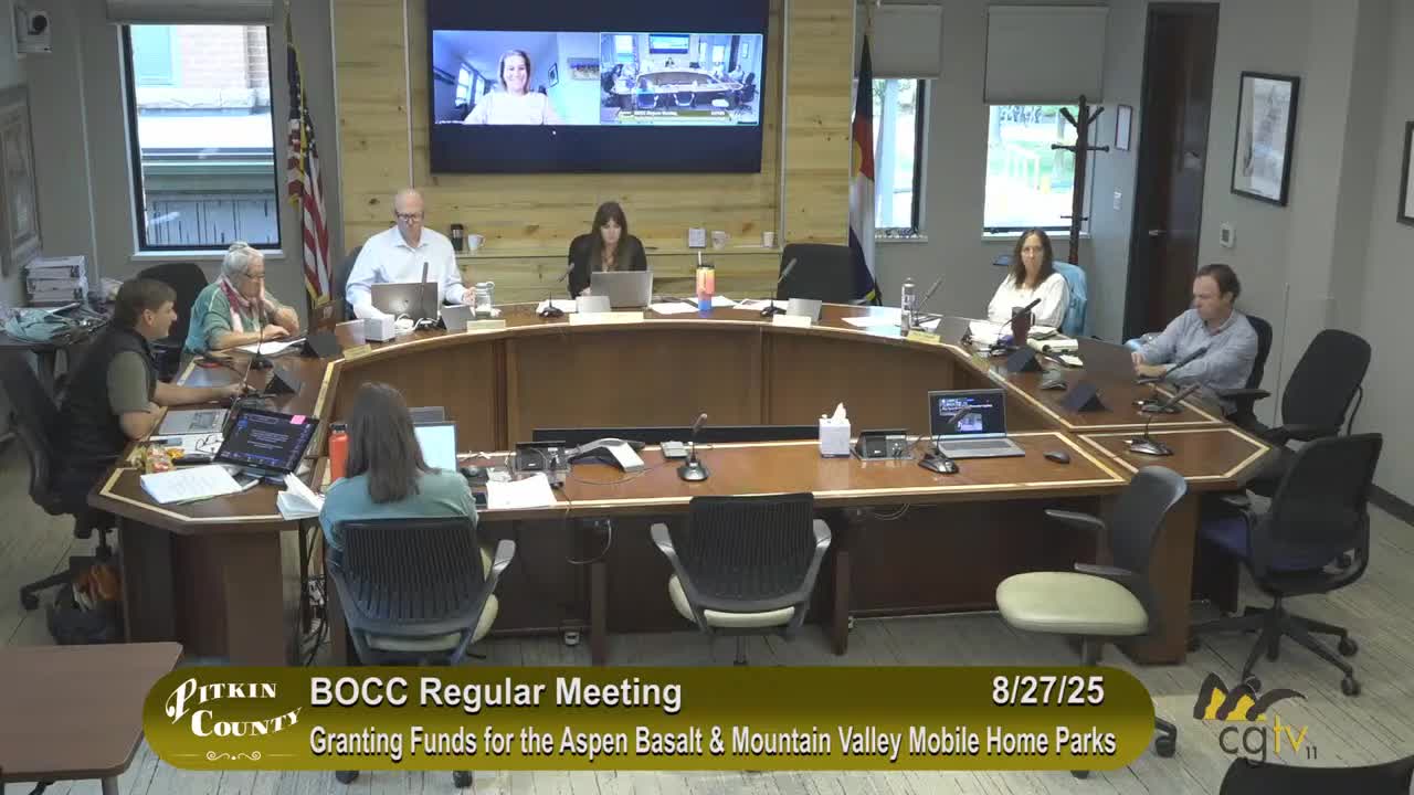 Pitkin County Increases Grant Agreement to $3.25M for Mobile Home Park Purchase