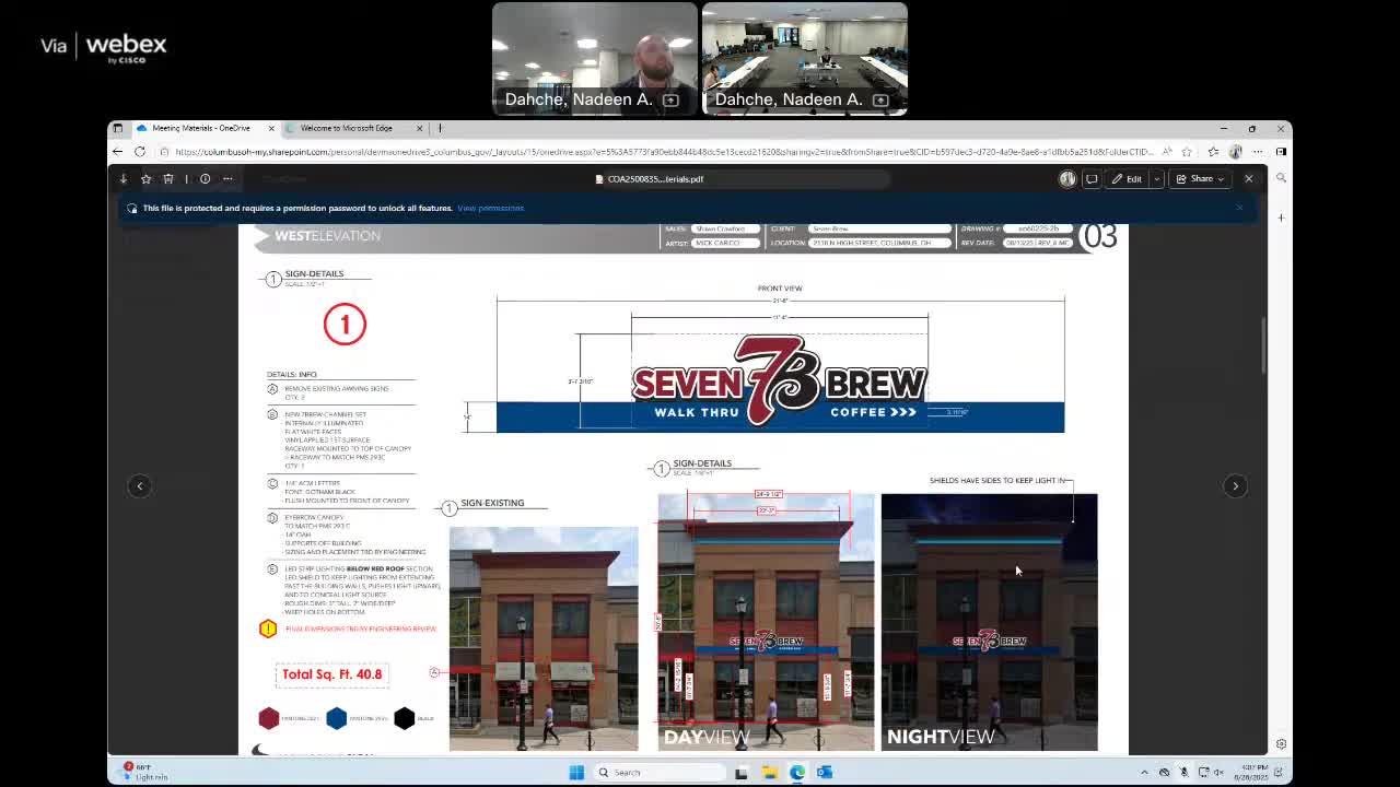 Council Reviews LED Lighting Proposal for New 7 Brew Location Signage