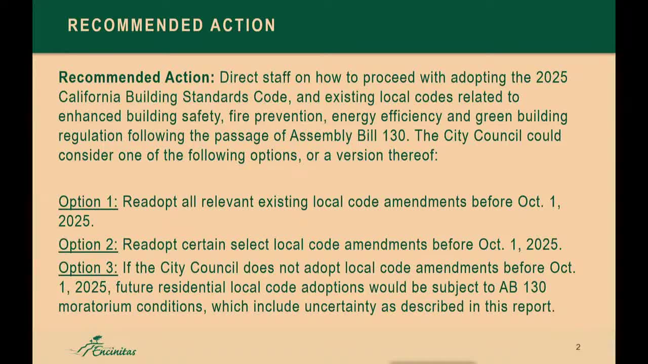 Encinitas City Council Considers Local Code Amendments Before October 1 Deadline