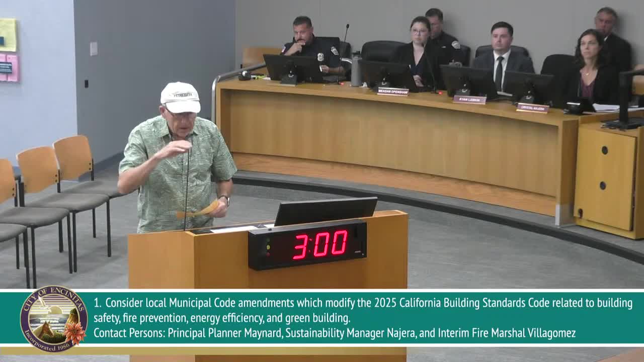 Encinitas City Council urged to readopt climate action reach codes before October deadline