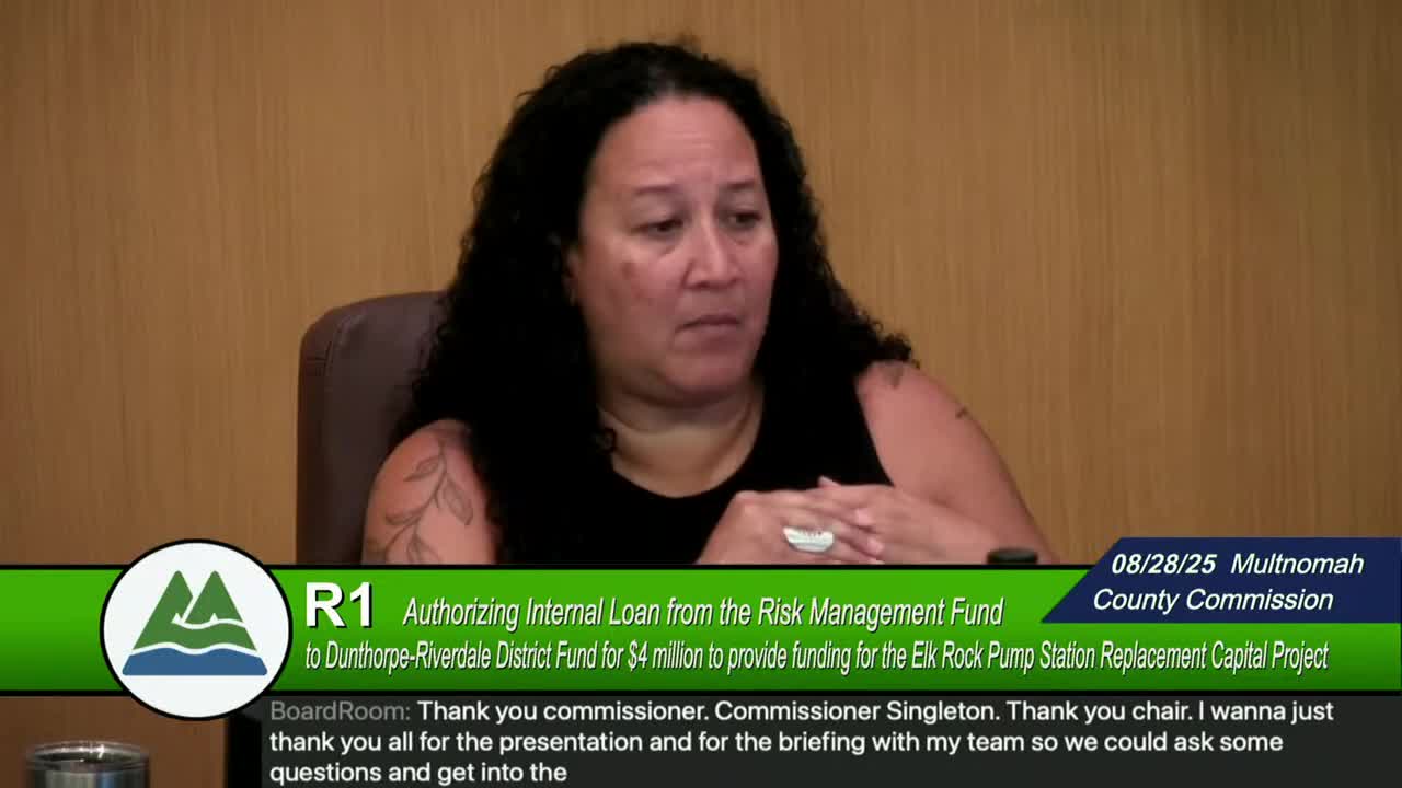Commission Approves $4M Interfund Loan for Dunthorpe Riverdale Service District