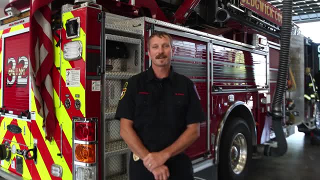 Lieutenant Nathan Held highlights Station 32's technical rescue capabilities in Sedgwick County