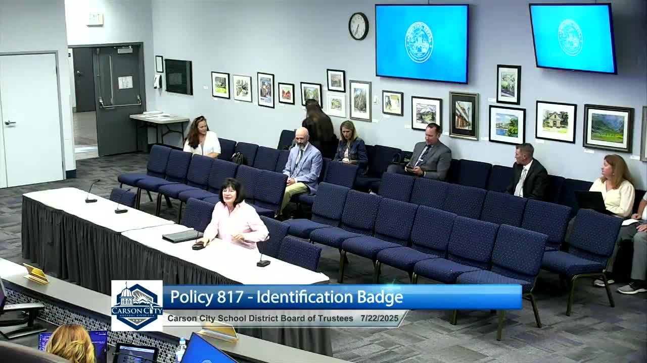 Trustees review proposed separation of employee ID badge rules from physical key-control protocols