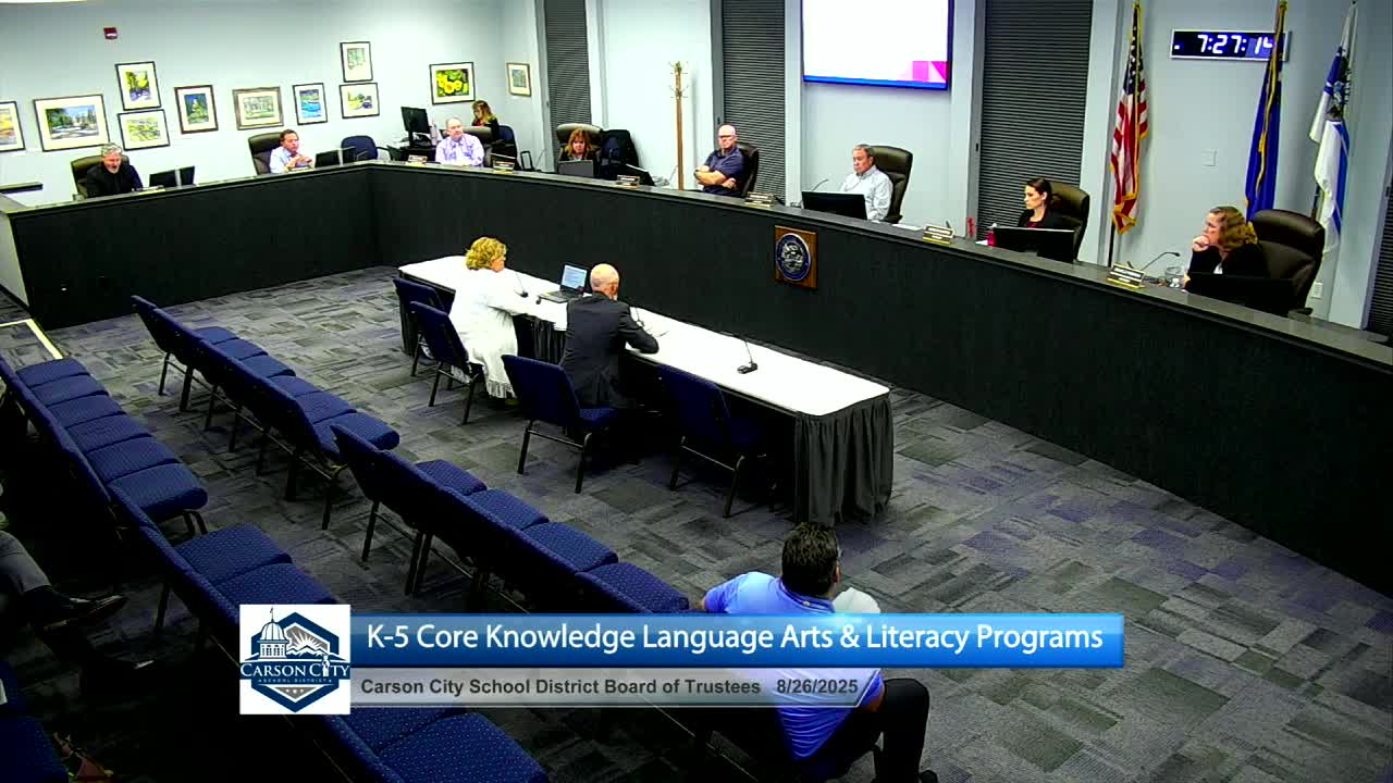 Ricky Medina presents CCSD test procedures and security plan for 2025-2026 school year