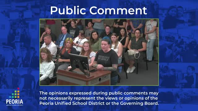 Peoria Unified School District Discusses Funding and DEI Policies Amid Teacher Concerns