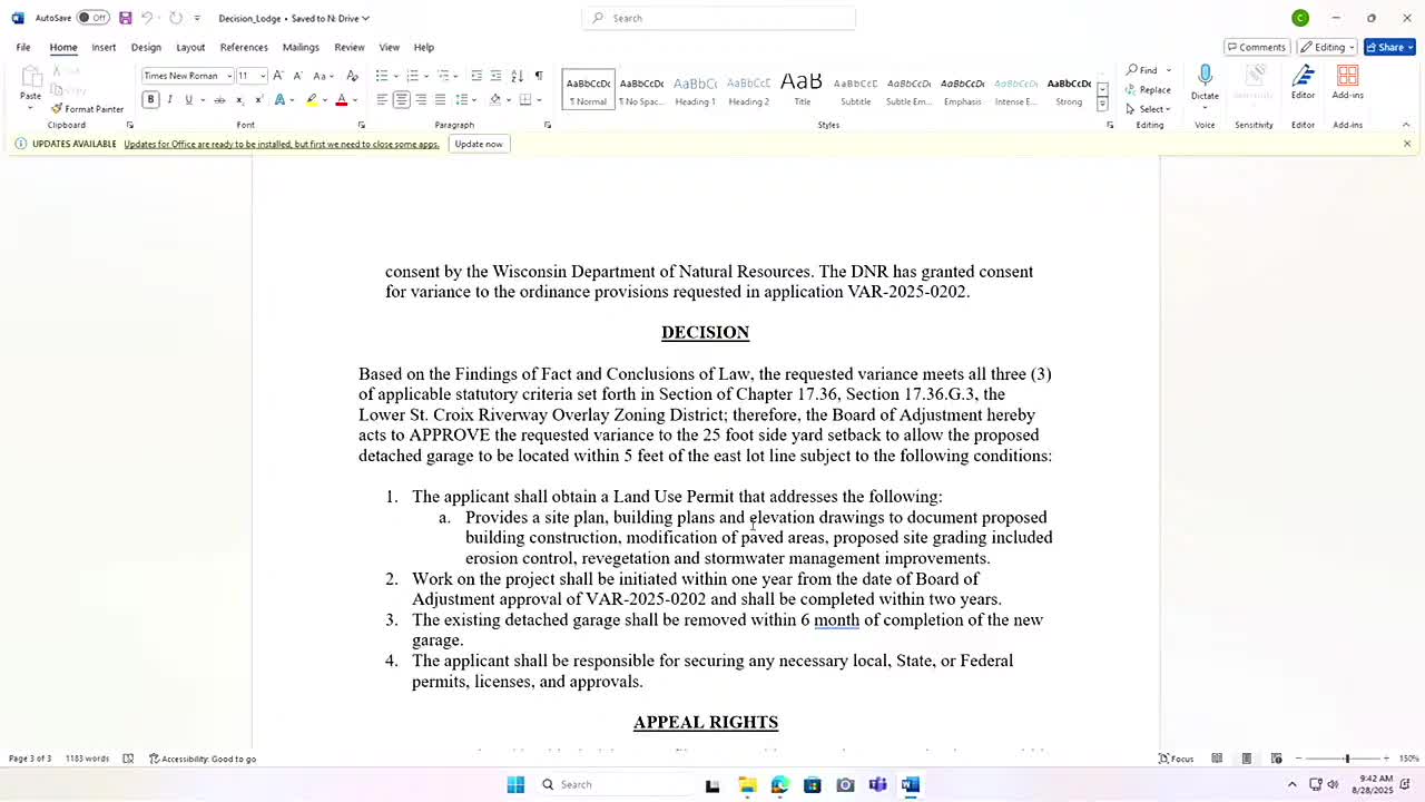 Saint Joseph Board Proposes Permit Requirement for Variance Applications