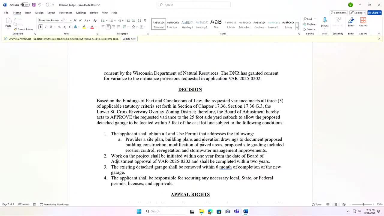 Zoning Board Approves Hettenay Lodge Variance and Reviews Rome Property Additions