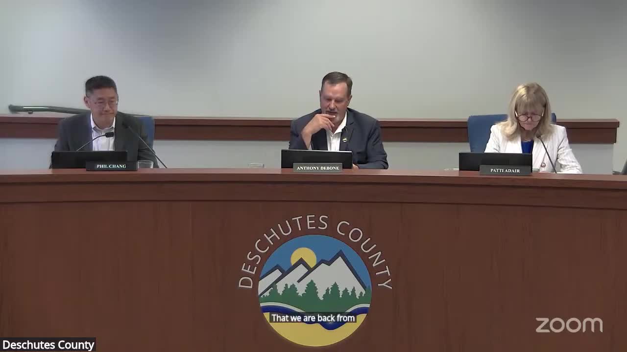 Deschutes County Commissioners Reconsider Comprehensive Plan Amid Appeal Challenges