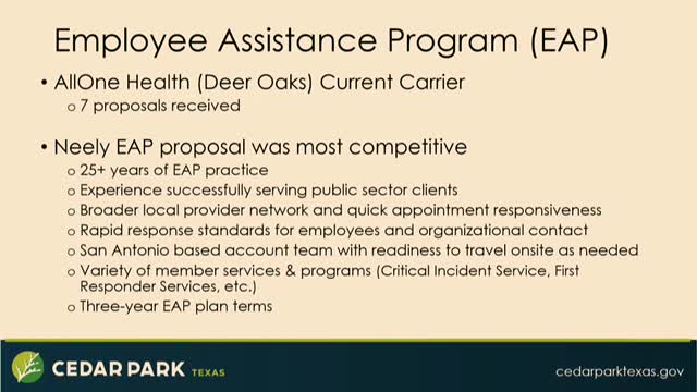 City Council Approves Three-Year Partnership with Neely for Employee Wellness Initiatives