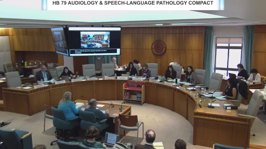 House committee hears speech‑language pathology and audiology licensure compact; amendments cleared for committee substitute
