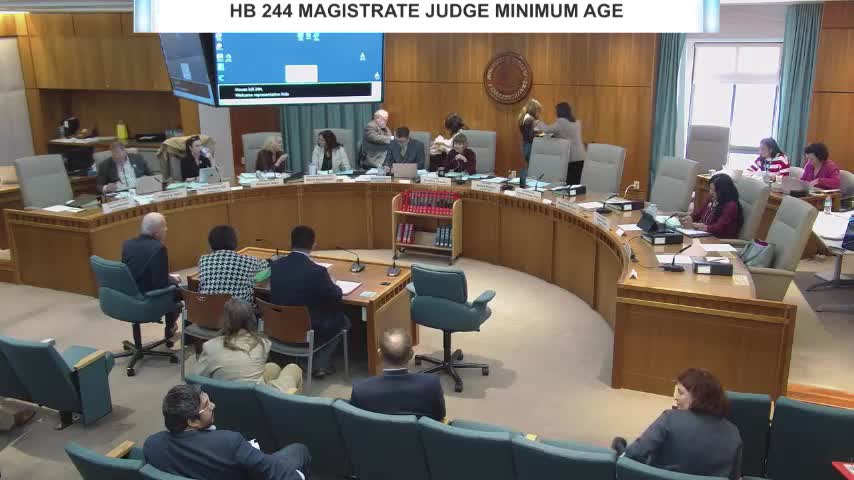 Committee approves raising minimum age for magistrate judges to 28