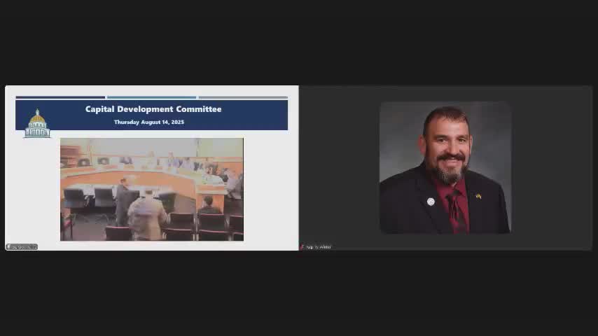 State architect briefs committee on short‑term pause for controlled maintenance projects