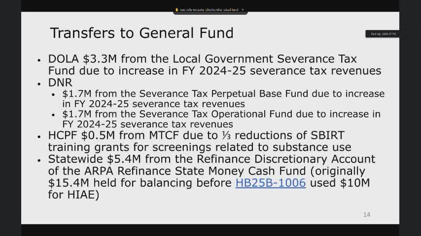 Colorado Speaker Ferrendino Addresses Fire Funding and Marijuana Tax Fund Concerns