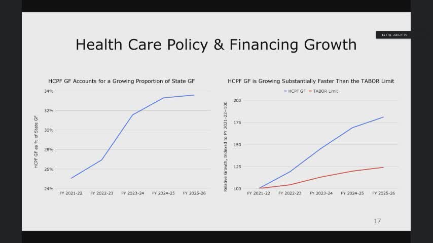 Colorado Budget Committee Discusses Urgent Need for Medicaid Funding Solutions