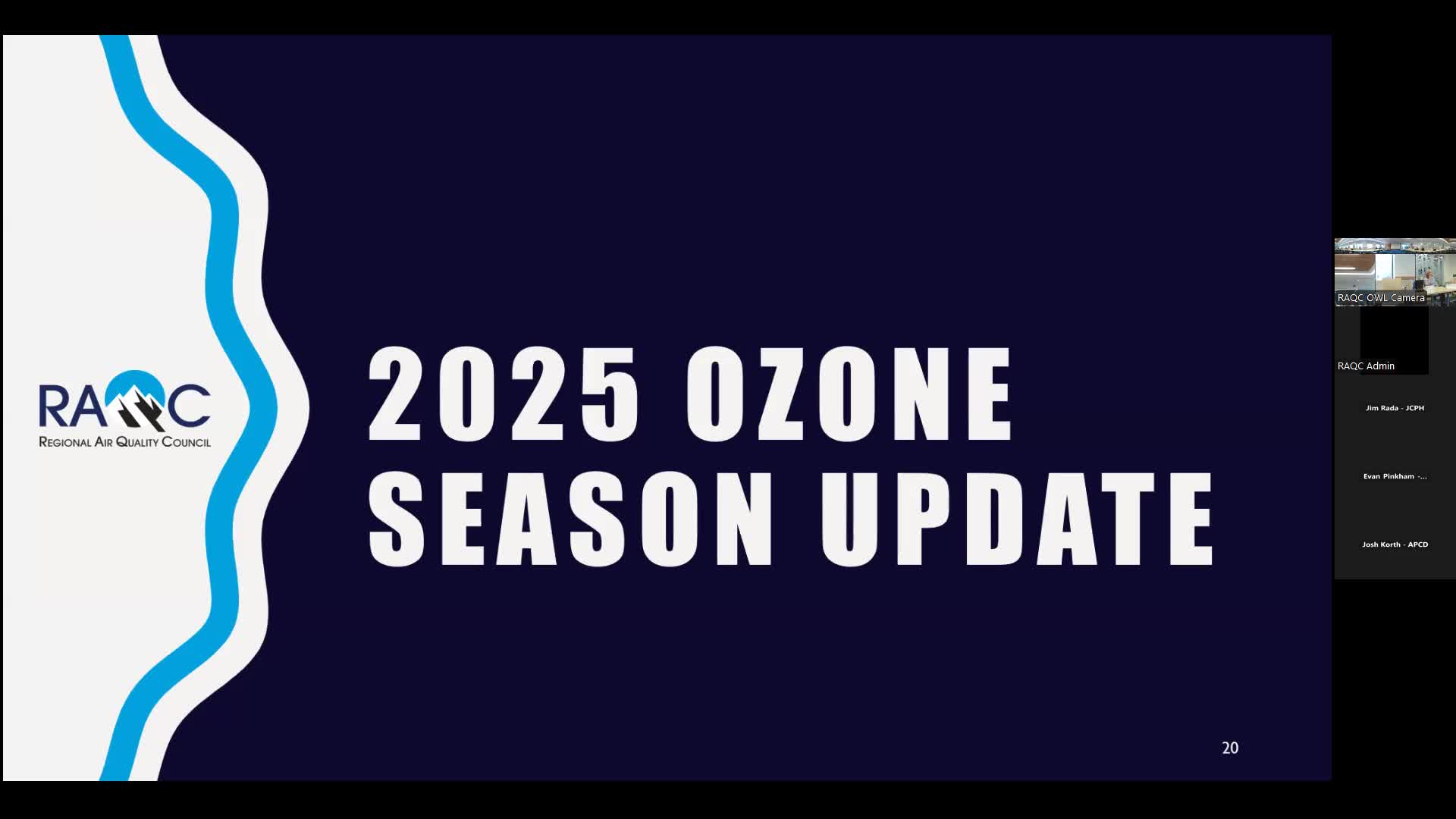 Air Quality Update Reports Lower Ozone Levels Ahead of Season's End