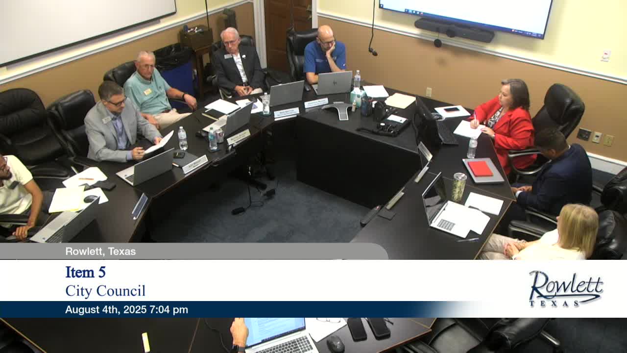 Rowlett council approves employment amendments for city manager, city secretary after executive session