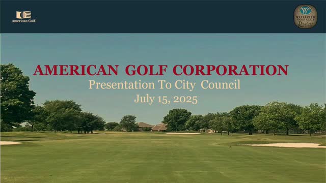 American Golf reports revenue gains, course upgrades and irrigation work at Waterview