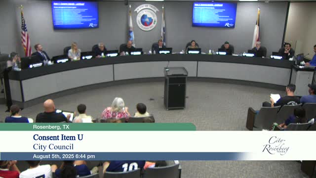 Rosenberg council postpones decision on terminating Rosenberg Football Club park agreement after public pleas