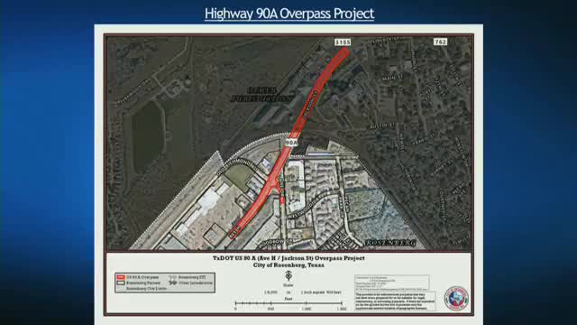 Rosenberg Holds Public Hearing on Proposed US 90A Overpass; Council Asks Staff to Draft Opposition Resolution