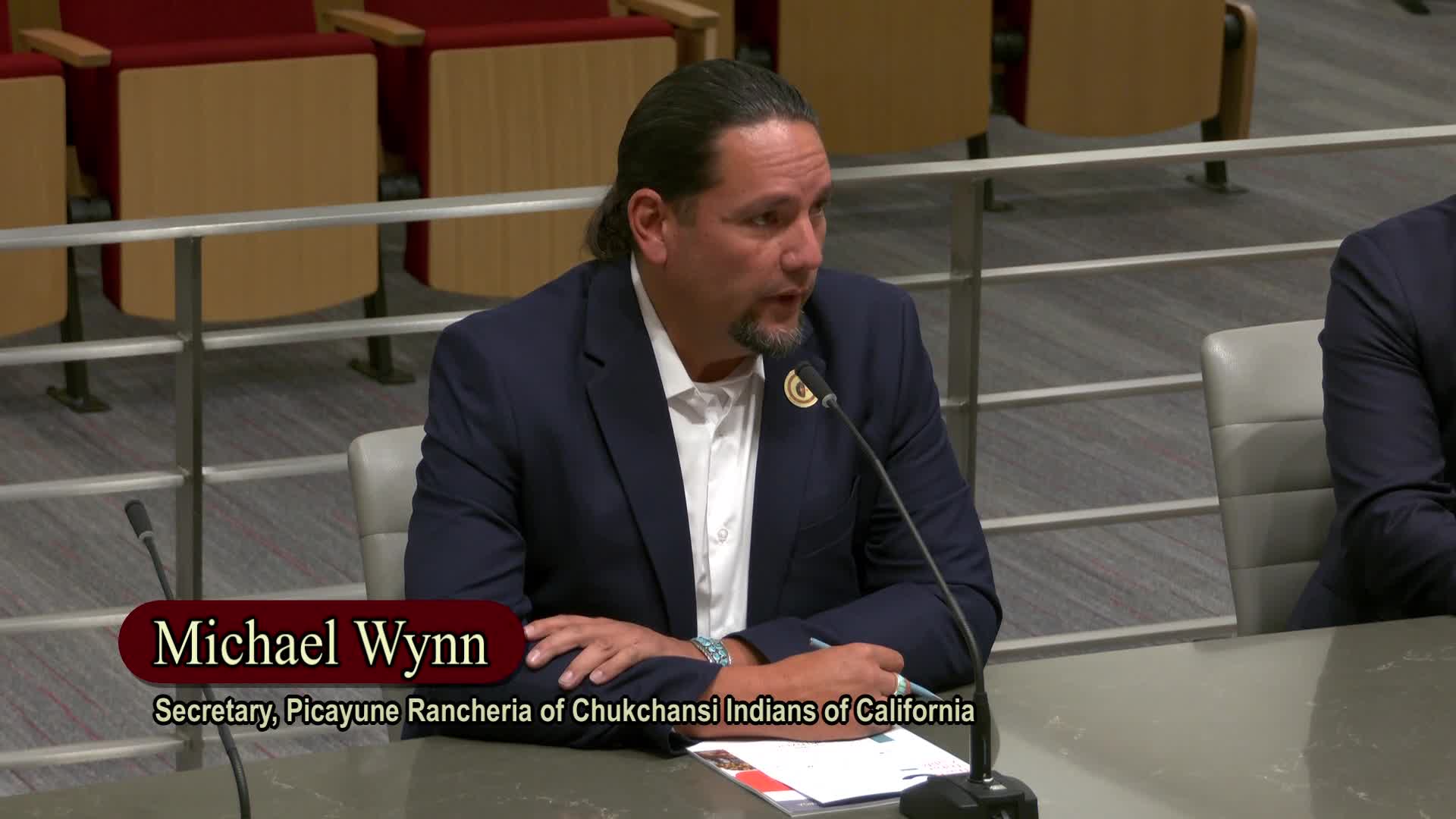 Bridal Council Secretary advocates for Chukchansi Indians' compact amendment with California