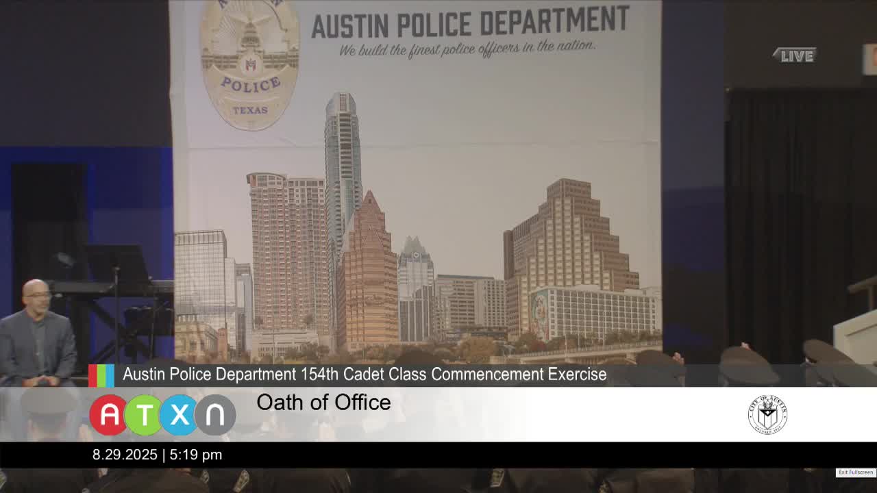 Austin Police Department welcomes newest officers from 150 fourth Cadet Class