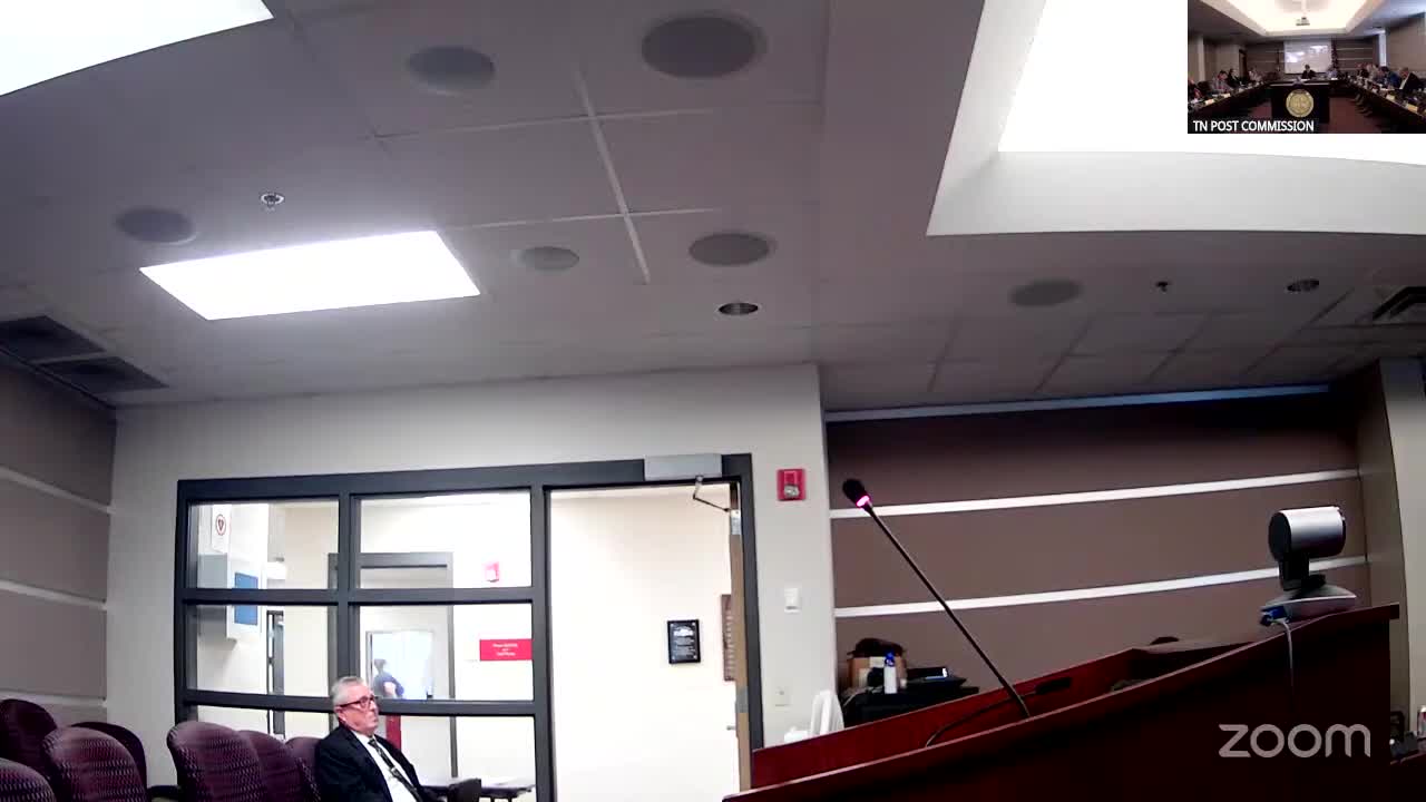 Commission takes no action on LEOSA retired-officer permit pending documentation of good‑standing